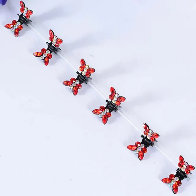 10PCS Fashion Butterfly Hair Clips for Women Girls Wedding Photography Head Clips Hairpin Hairgrips Decoration Hair Accessories 2cm 12pcs  E