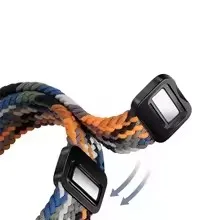 Elegant 14mm Woven Nylon Loop Buckle Watchstrap with Magnetic Closure