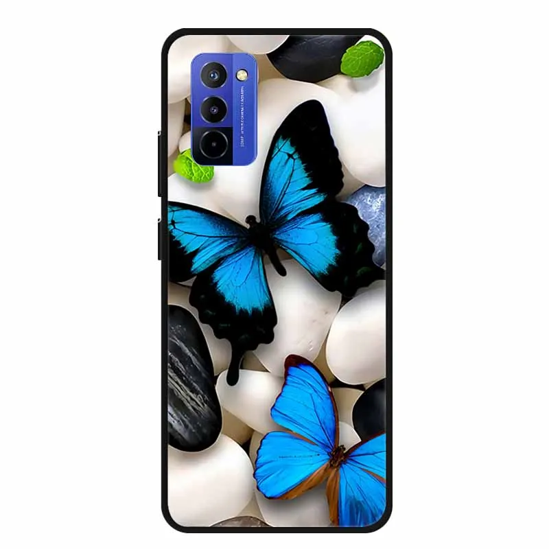 Shockproof Black Silicone Phone Case with Bumper Protection - Soft Back Cover 6.75