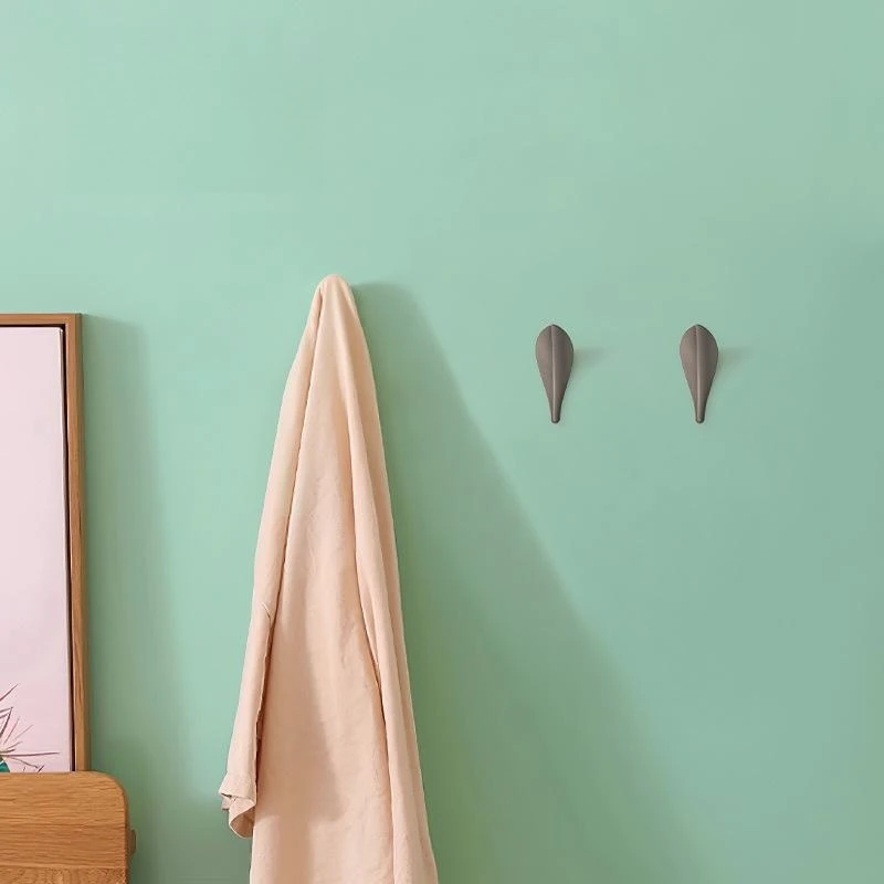 1Pcs Multicolor and Minimalist Alloy Home Hanging Hallways Walls Shoe Cabinets Cabinets Clothes Hats Leaf Hooks 3