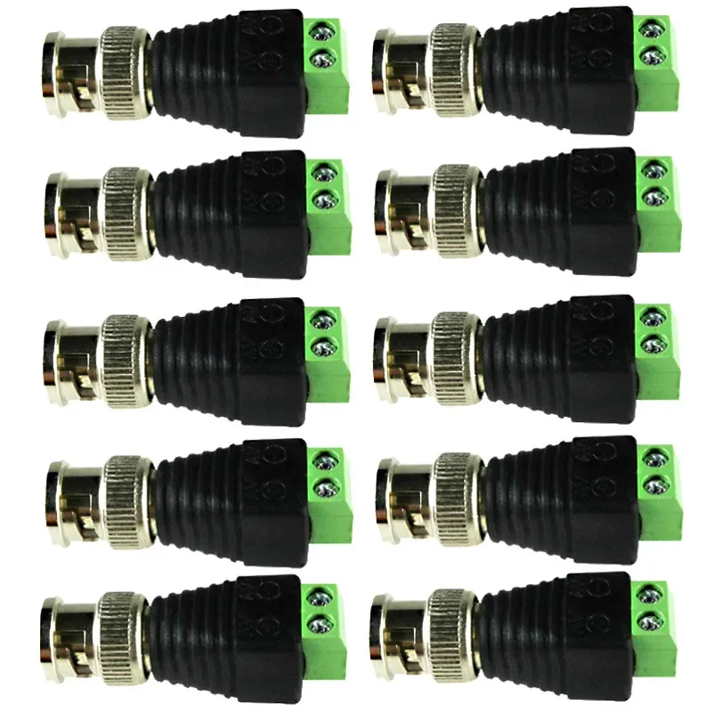 Free Shipping 2/5/10PCS BNC CCTV Connectors for AHD Camera CVI Camera TVI Camera CCTV Camera Coax/Cat5/Cat6 Cables 2