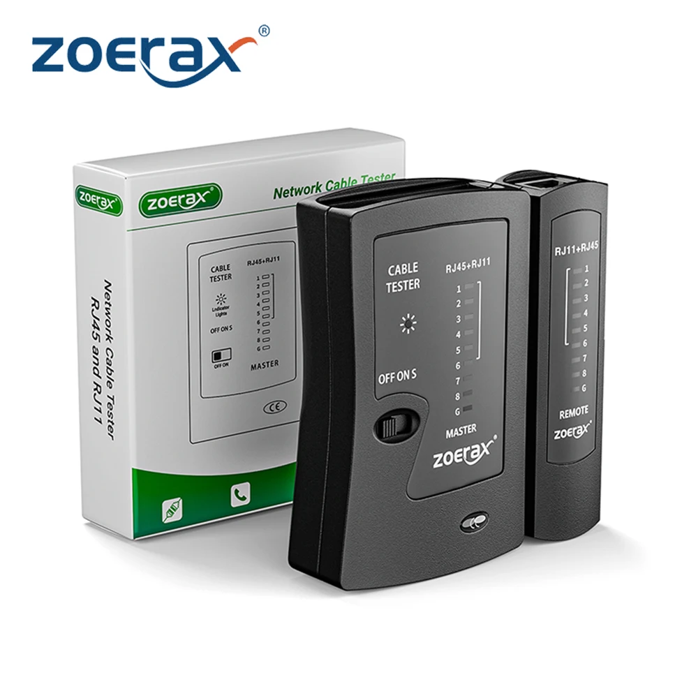 جهاز اختبار كابل إيثرنت لشبكة ZOERAX لـ LAN RJ45 C...