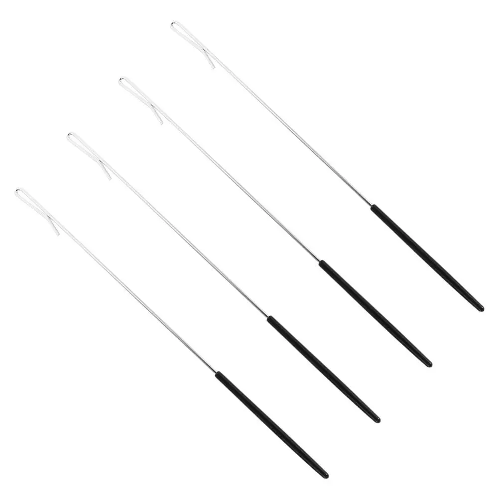 4개의 손인형 제어봉, 금속 조절식 인형 팔 움직임 도구, 인형극 공연 및 가족 손가락 상호작용용