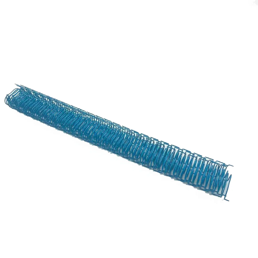 50개 15.9mm 2:1 골드 노트북 바인딩 더블 코일 금속 바인딩 링 A4 더블 YO-와이어 캘린더 데스크 캘린더 코일 바인더 링