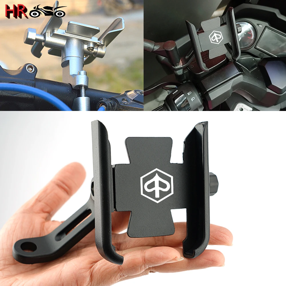 For VESPA Piaggio GTS GTV LX LXV LT PX PRIMAVERA 300ie Handlebar Mobile Phone Holder GPS Stand Bracket