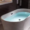 59" Freestanding Bathtub with Bathtub Spa Pillow，Bottom with Stainless Steel Bracket Makes，1- 2 Persons Bathing， Luxury Bathtub 5