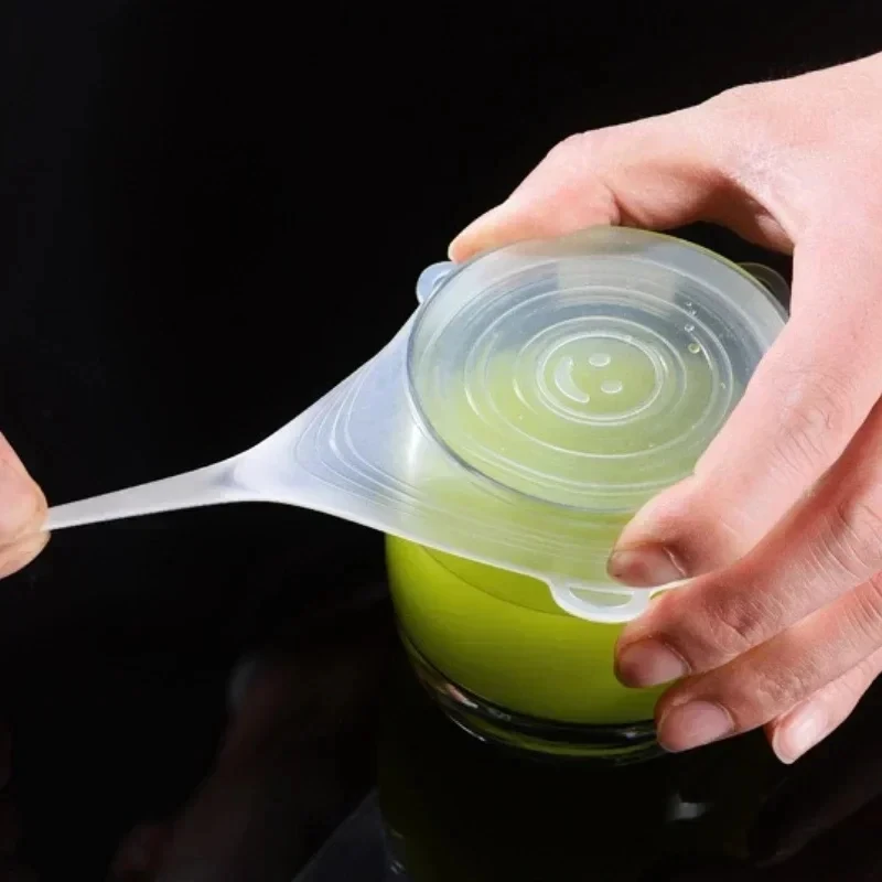 6Pcs Fresh-keeping bowl Cover Multifunctional Silicone Storage Container General Dishes For Refrigerator Kitchen Accessories