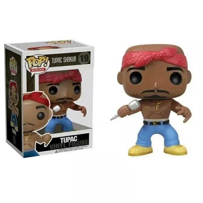 thumbnail image 4 of Nueva figura de vinilo FUNKO POP Rapper Stars Tupac 2pac Star #19 Tupac Shakur #158, modelo de colección de PVC, 4 of 5