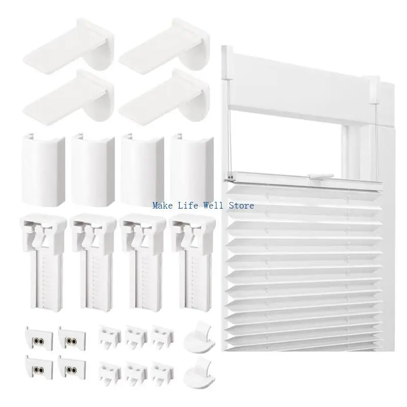 1 Set Falten Blind Vorhangklassenzubehör Kits Rolling Vorhangersatz Ersatz – Detail 7