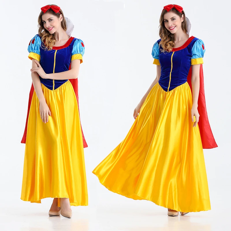 Snow White | Yellow Dress Cosplay Costume 18 Disney Snow White Cosplay Costume for Women (Unofficial)
