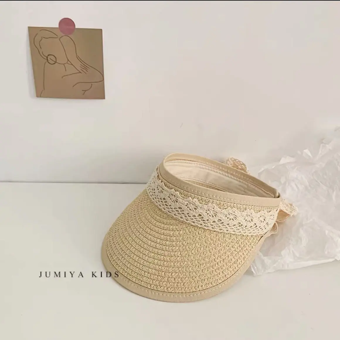 Straw Hat Toddler Girl Summer Sun Protection