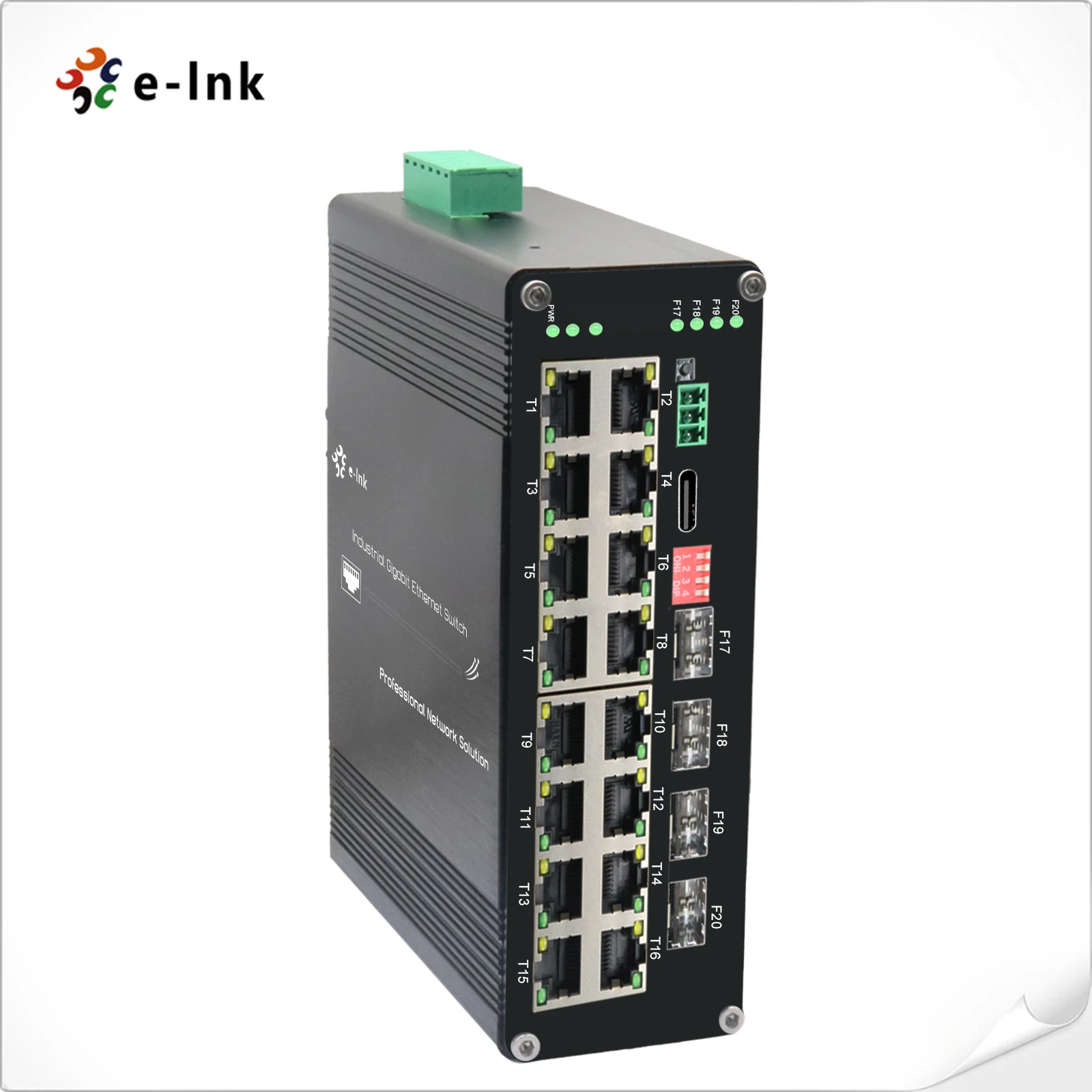 Hereta Industrial PoE Ethernet Gigabit Switch Unmanaged 4 Ports  10/100/1000Mbps RJ45 and 2SFP Fiber Optic Network Switches - AliExpress