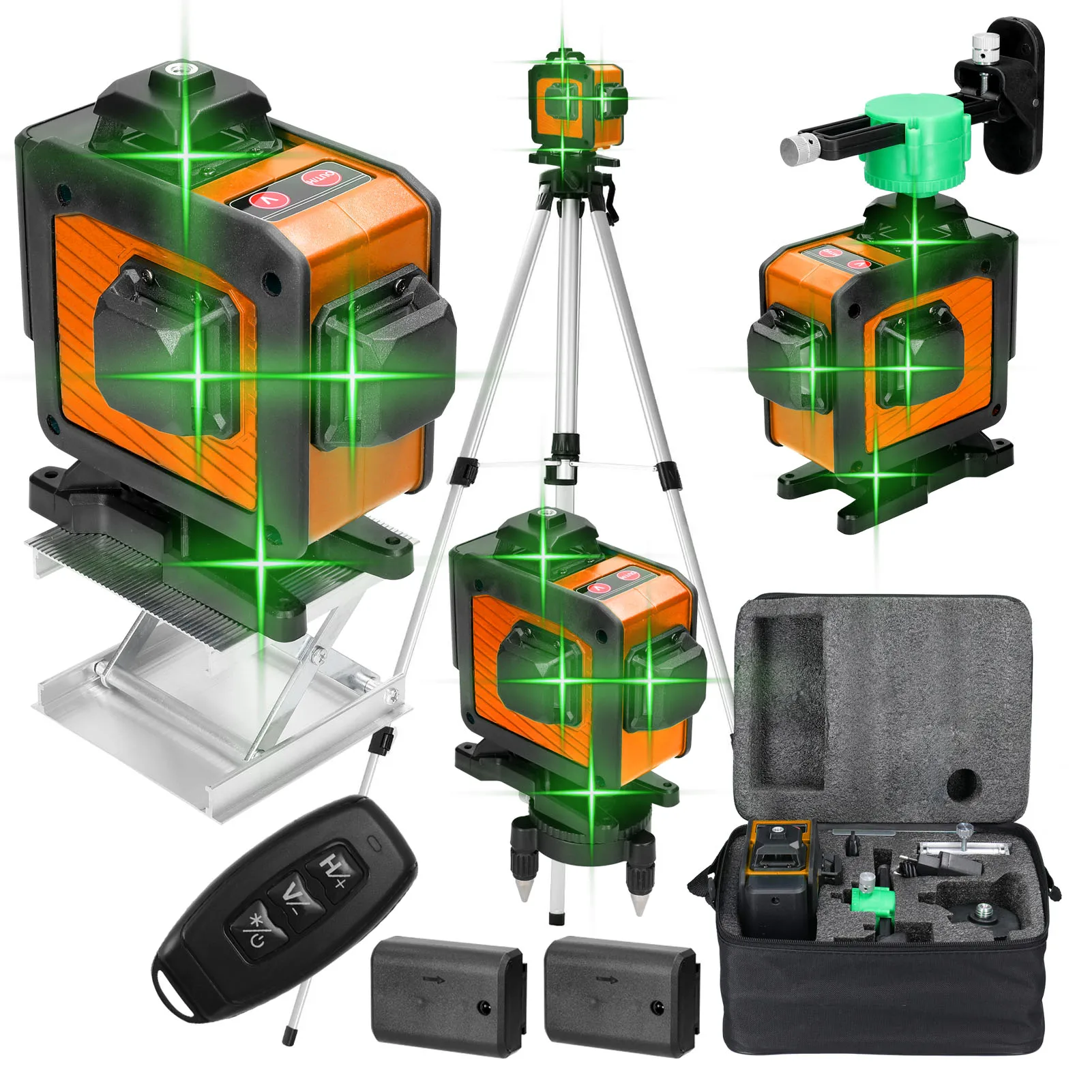 4d 16 Lines Laser Level 3° Selfleveling Function Leveling Tool Laser