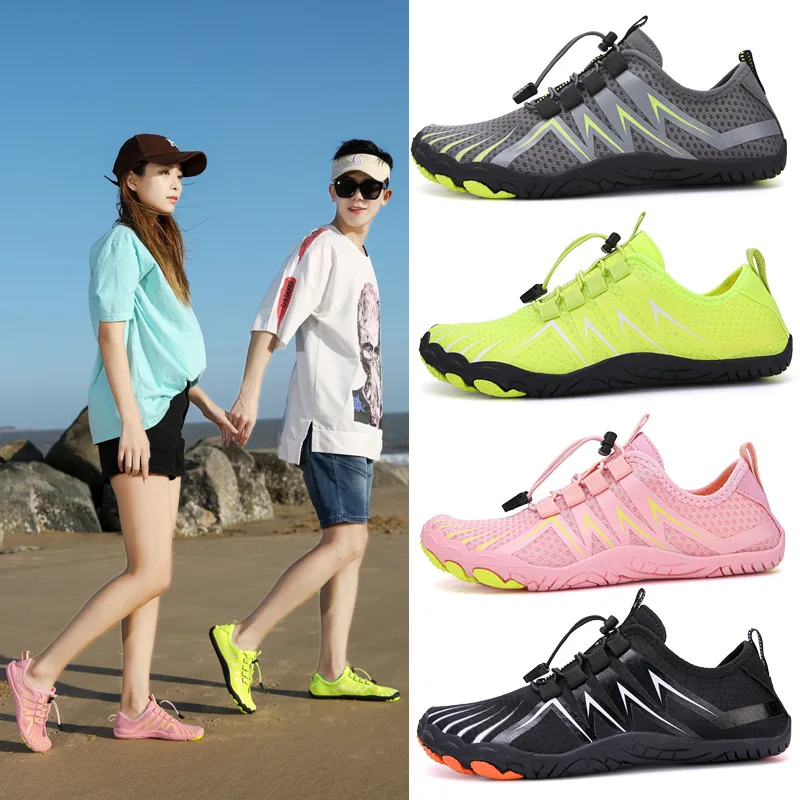 

Summer Unisex Aque Hiking Shoes Wading Quick Dry Water Swimming Beach Diving Surfing Yoga Sports Sneakers Men Barefoot Fintess