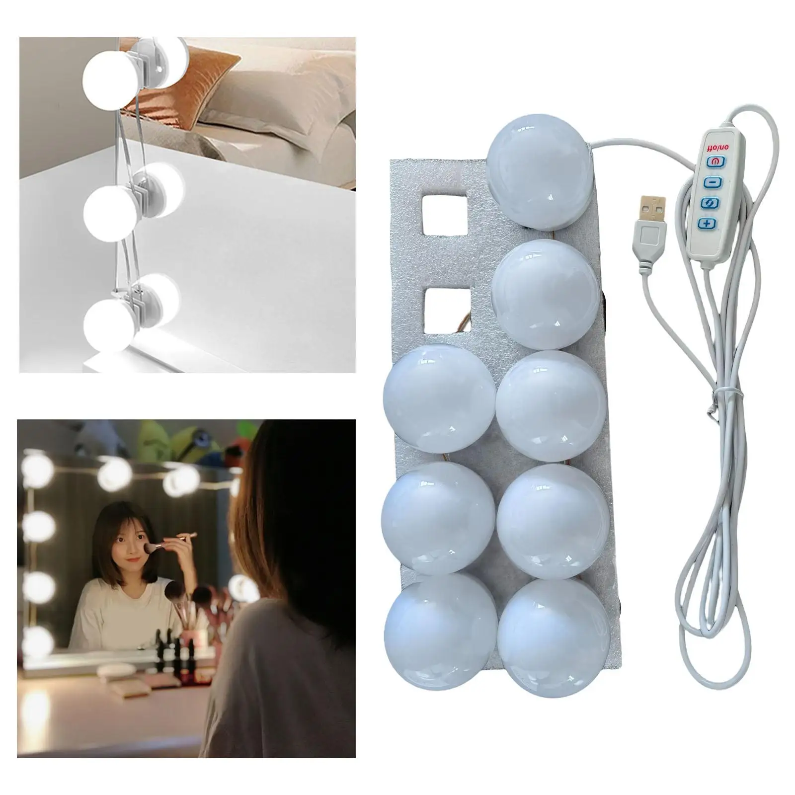 Vanity Mirror Light Kit,LED Light for Mirror USB Charger,LED