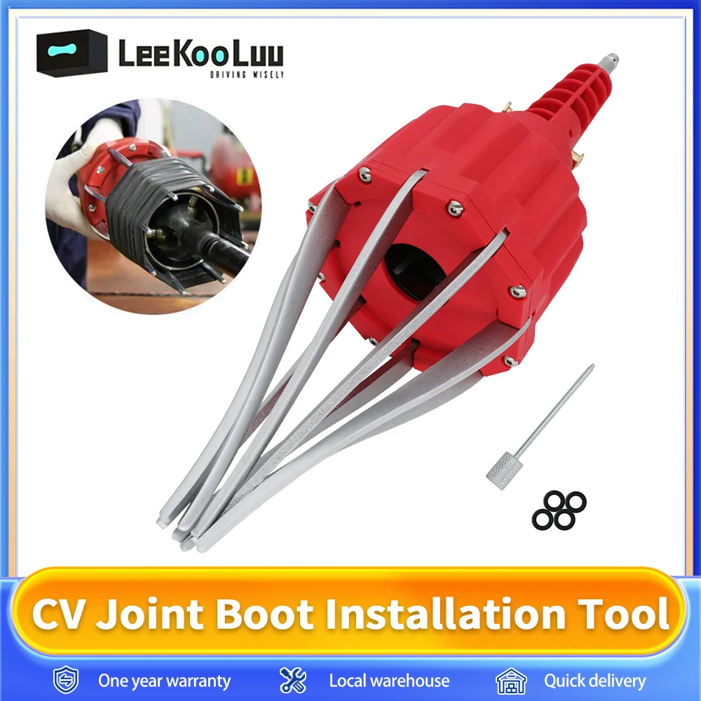 Leekooluu Strumento di installazione pneumatico per giunto CV per autoveicoli Kit di strumenti per la rimozione dell'installazione dell'espanditore per asta di espansione per avvio CV