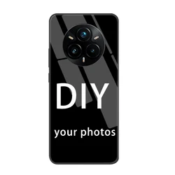 Custom Tempered Glass Case with Personalized Photo Design for Realme 10T (Glass DIY Case)
