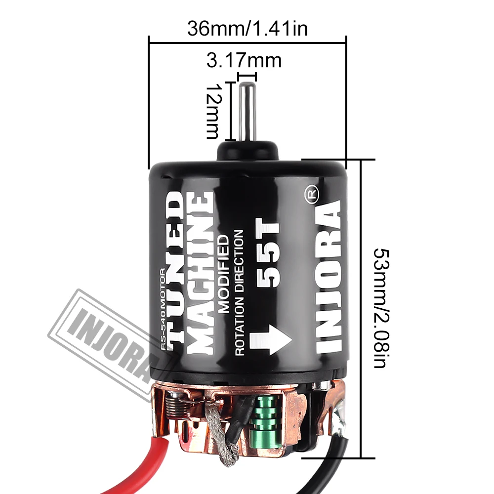 INJORA  540 귯 , 1:10 RC ڵ ũѷ  SCX10 AXI03007 90046 Redcat Gen8 , 13T 21T 35T 45T 55T 80T
