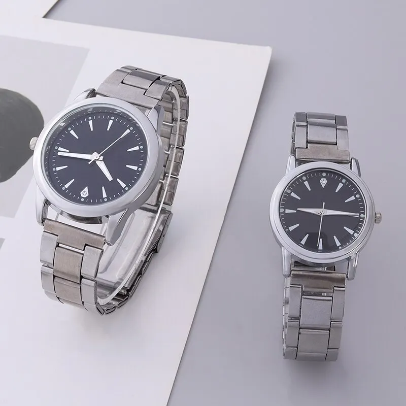 Fashion Couple Quartz Wristwatch Luxury Women Stainless Steel Quartz Wrist Watches Women Business Casual Wristwatches quartz watch womens watch fashion couple watches