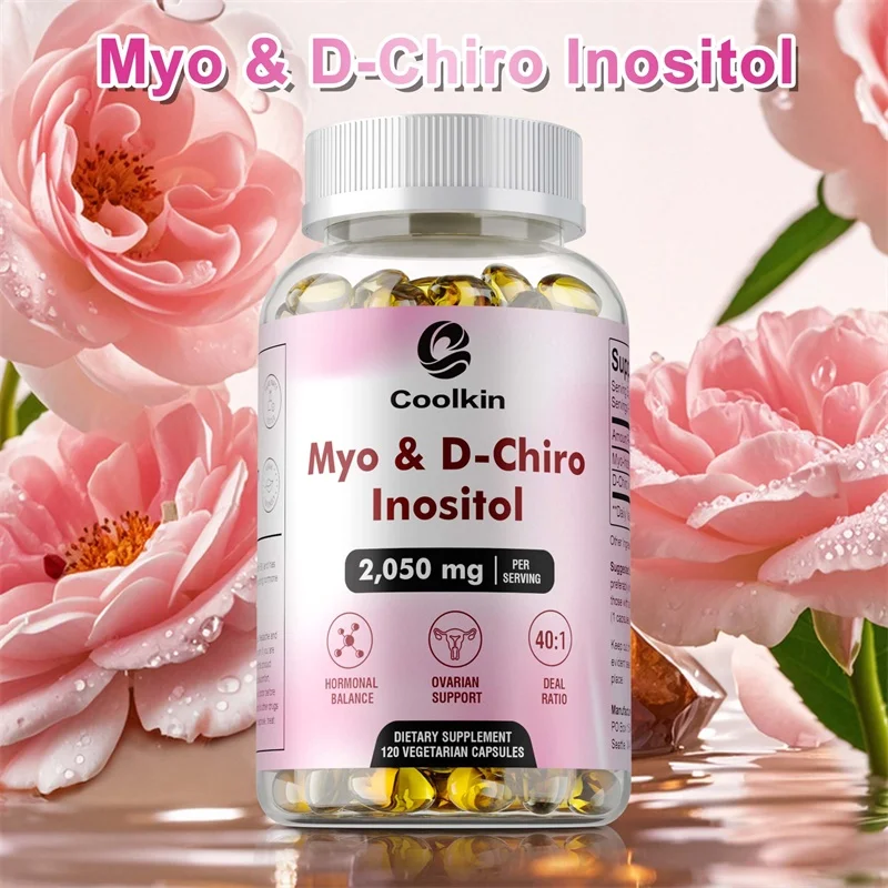 Myo & D-Chiro Inositol Capsules Supports Healthy Ovarian Function Hormone Balance Overall Health Women's Health Supplement