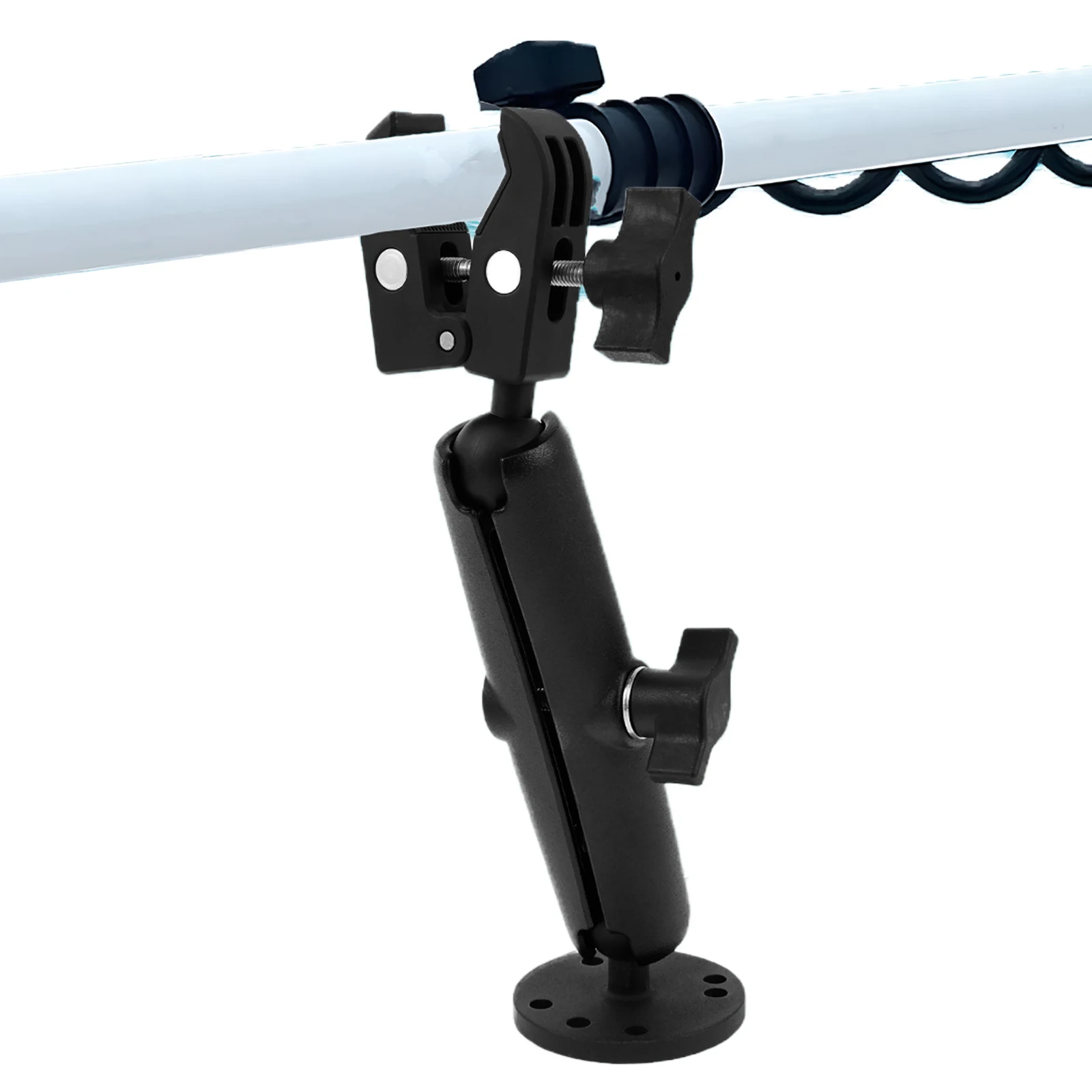 Aluminum Alloy Black Trolling Motor Stabilizer Mount Support Clamp