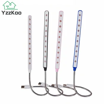 미니 USB 접이식 야간 조명, LED 독서 테이블 램프, 휴대용 노트북 전원 소켓 조명, 책상 장식 PC 키보드 조명