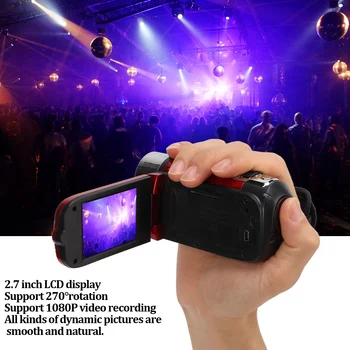 Video Camera Camcorder 16MP 16X Zoom Camera Recorder Portable Full HD 1080P 2.7inch Color Screen for Kids for Family for Gifts