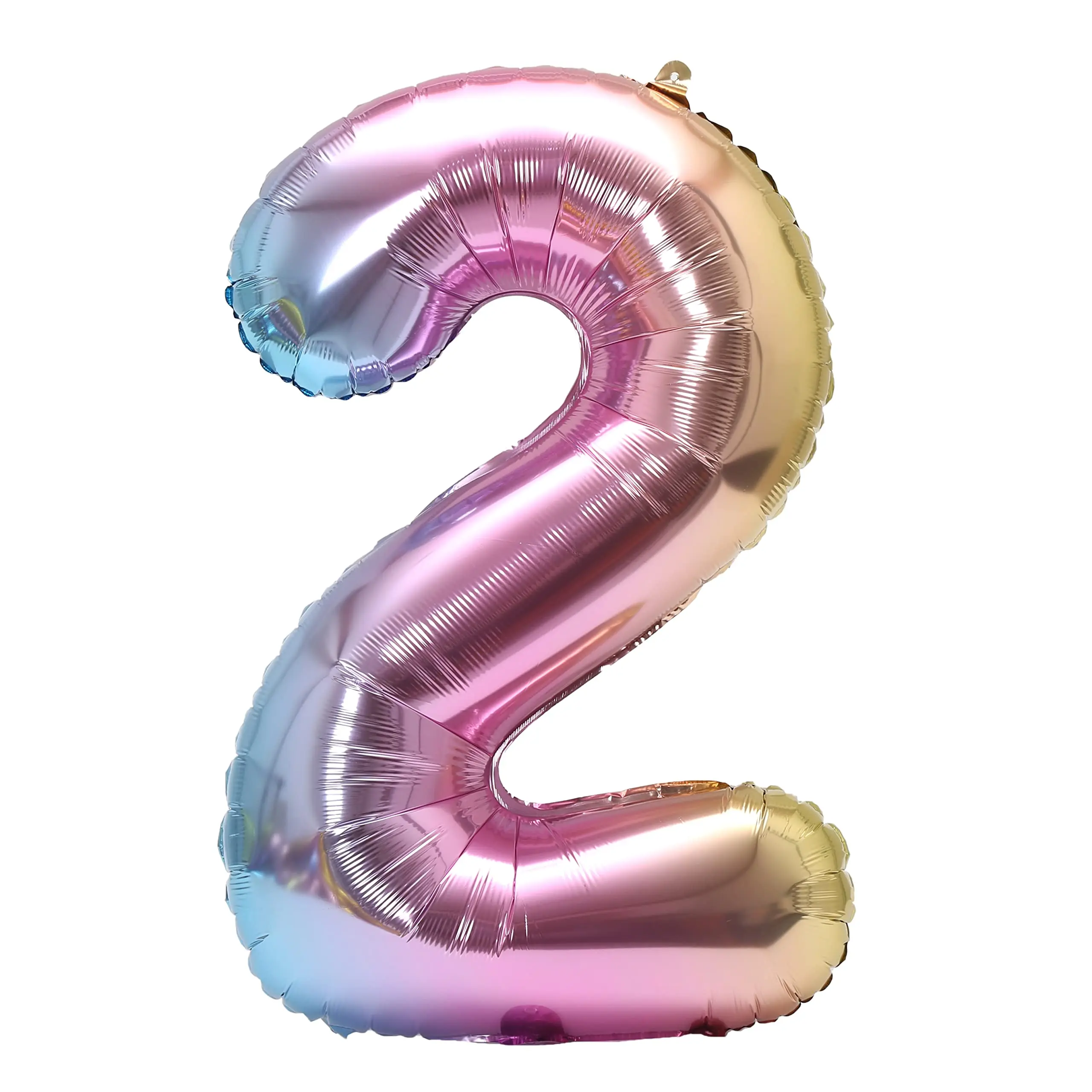 Rainbow Gradient Number Foil Balloon for Celebrations – 32-Inch