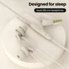 Soft Silicone In-ear Wired Headphones 3.5mm/Type C Jack Earphones Sleep Handsfree Wired Headset With Mic Noise Canceling Earbuds 3