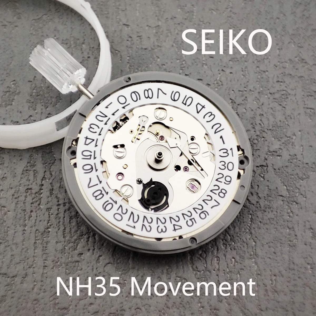 

Japan Original NH35/NH35A Mechanical Movement with white Date Window Luxury Automatic Watch Movt Replace Kit High Accuracy
