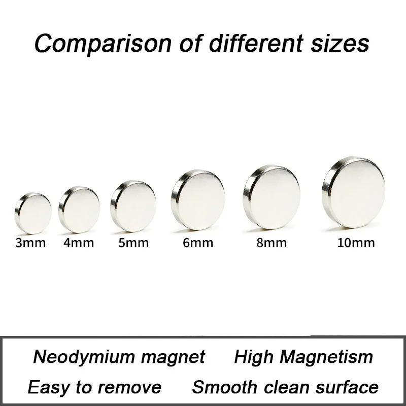 Ultra-Powerful Neodymium Disc Magnets - Versatile Multi-Size Set