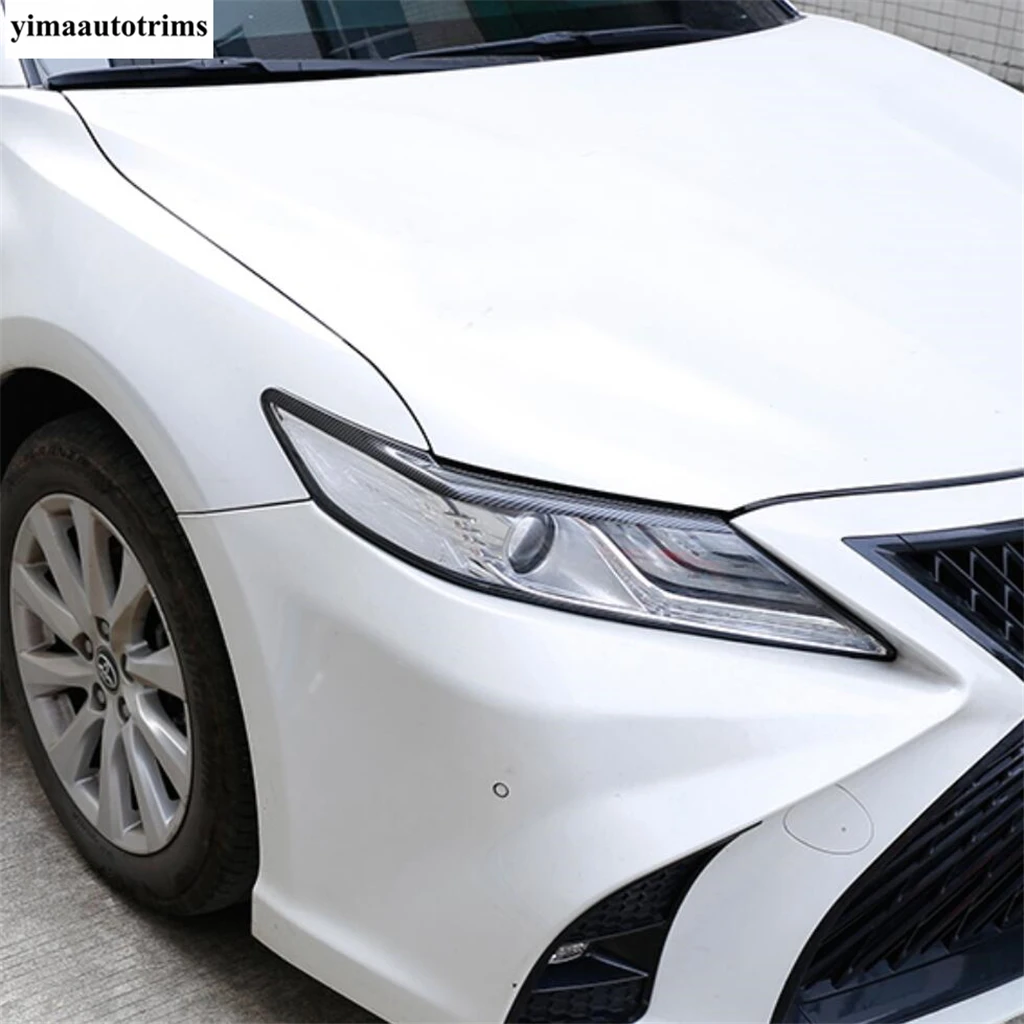 ABS Car Headlights Eyelids Eyebrow Cover Trim Stickers For Volkswagen Polo MK5 MK6 2011-2022 VW Polo 9N 2005-2009 Accessories - 34 - View #5