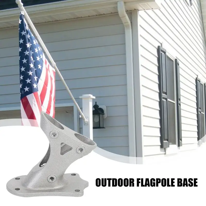 Flag Mount For House Mounting Brackets Aluminum Alloy Heavy Duty Holder Metal Base Stand Heavy Duty Wall Mount For Outdoor Use