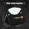 Custom Umbrella Corporations Logo Tissue Box Cover Rectangular PU Leather Video Game Facial Tissues Holder for Home 5