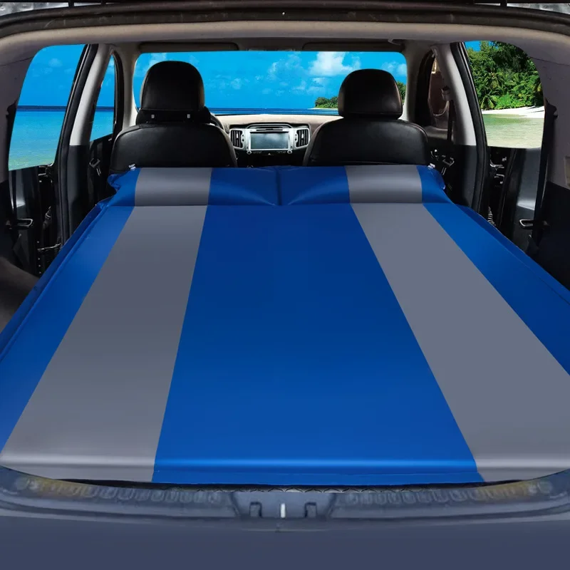 Car Travel Bed SUV Outdoor Camping Rear Trunk Mattress Inflatable Foldable Twin Mattress Auto Sofa Rest Cushion
