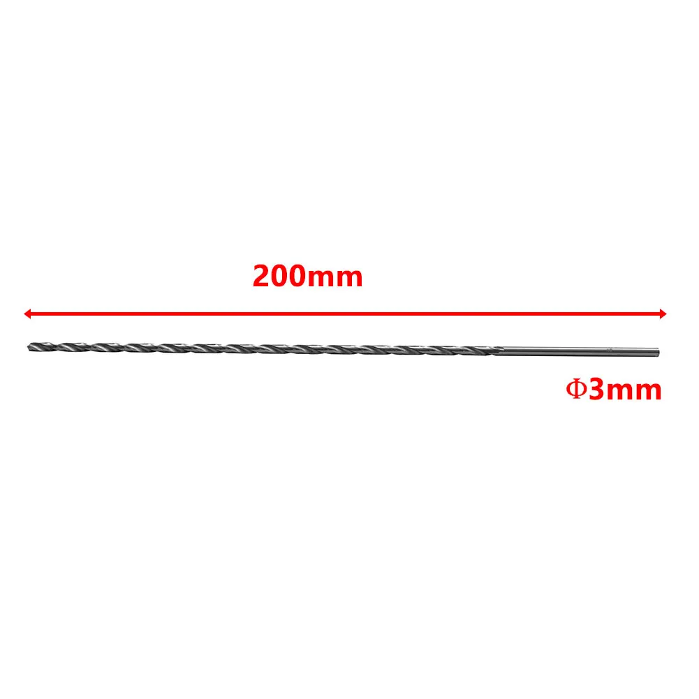 2mm/3mm/4mm/5mm/6mm Extra Long HSS Drilling Straight Shank Drill Bits Parts Cutter Drilling Kit For Wood Steel Metal Alloy