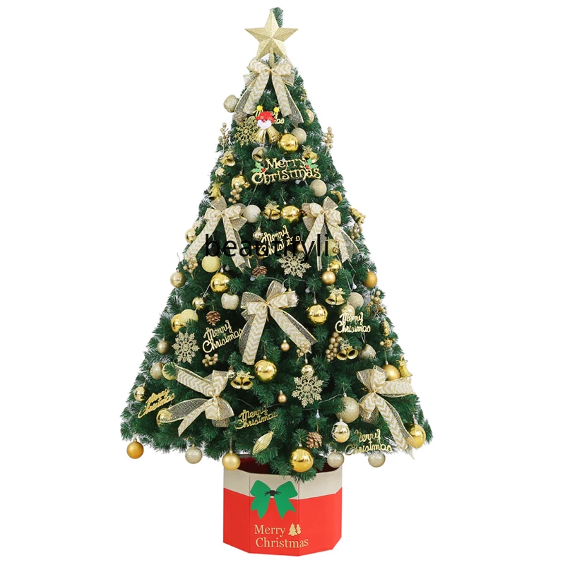 

1.5-2.1M Christmas Tree Home Use Set Luminous Golden Package Encryption Christmas Decoration Ornaments