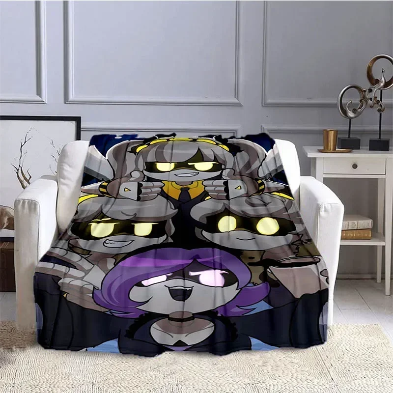 Murder-Drones Cartoon Printed blanket Flannel Warm blankets Soft and comfortable blanket bed linings cubre cama Birthday Gift 3