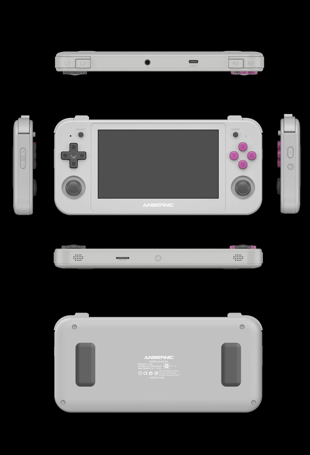 ANBERNIC RG505 Neue Handheld Spielkonsole Android 12 4,95-zoll 
