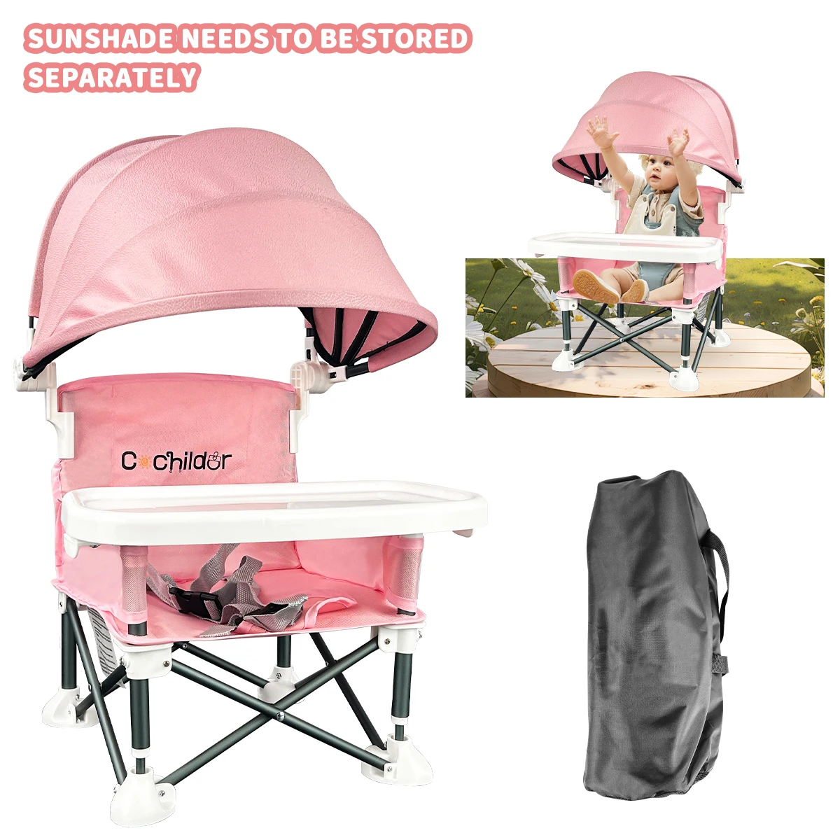 Portable Foldable Kids Dining Chair 1