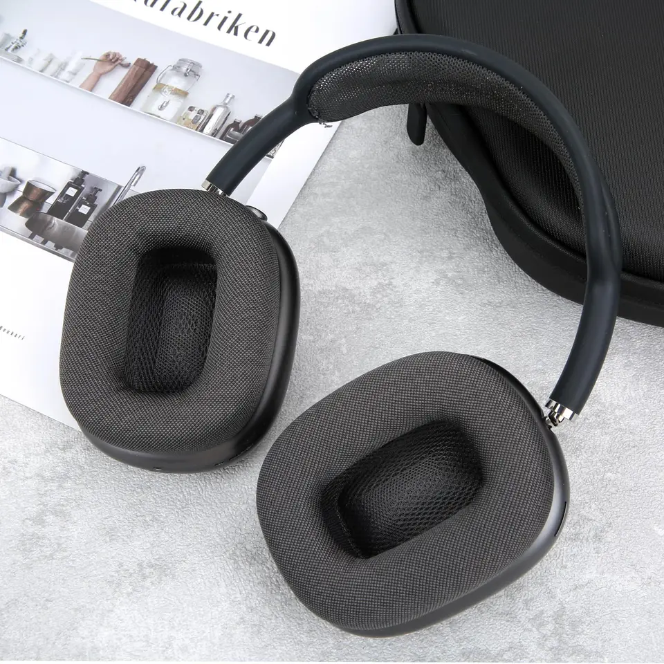 SOULWIT Vervangset voor AirPods Max, Mesh Stoffen Oorkussens Hoofdbandhoes TPU Case Bescherming Siliconen Oorkussenhoes, Zweetbestendig, Krashoudend Accessoire, Earpads met Zachtere Schuim SOULWIT Vervangset voor AirPods Max, Mesh Stoffen Oorkussens Hoofdbandhoes TPU Case Bescherming Siliconen Oorkussenhoes, Zweetbestendig, Krashoudend Accessoire, Earpads met Zachtere Schuim