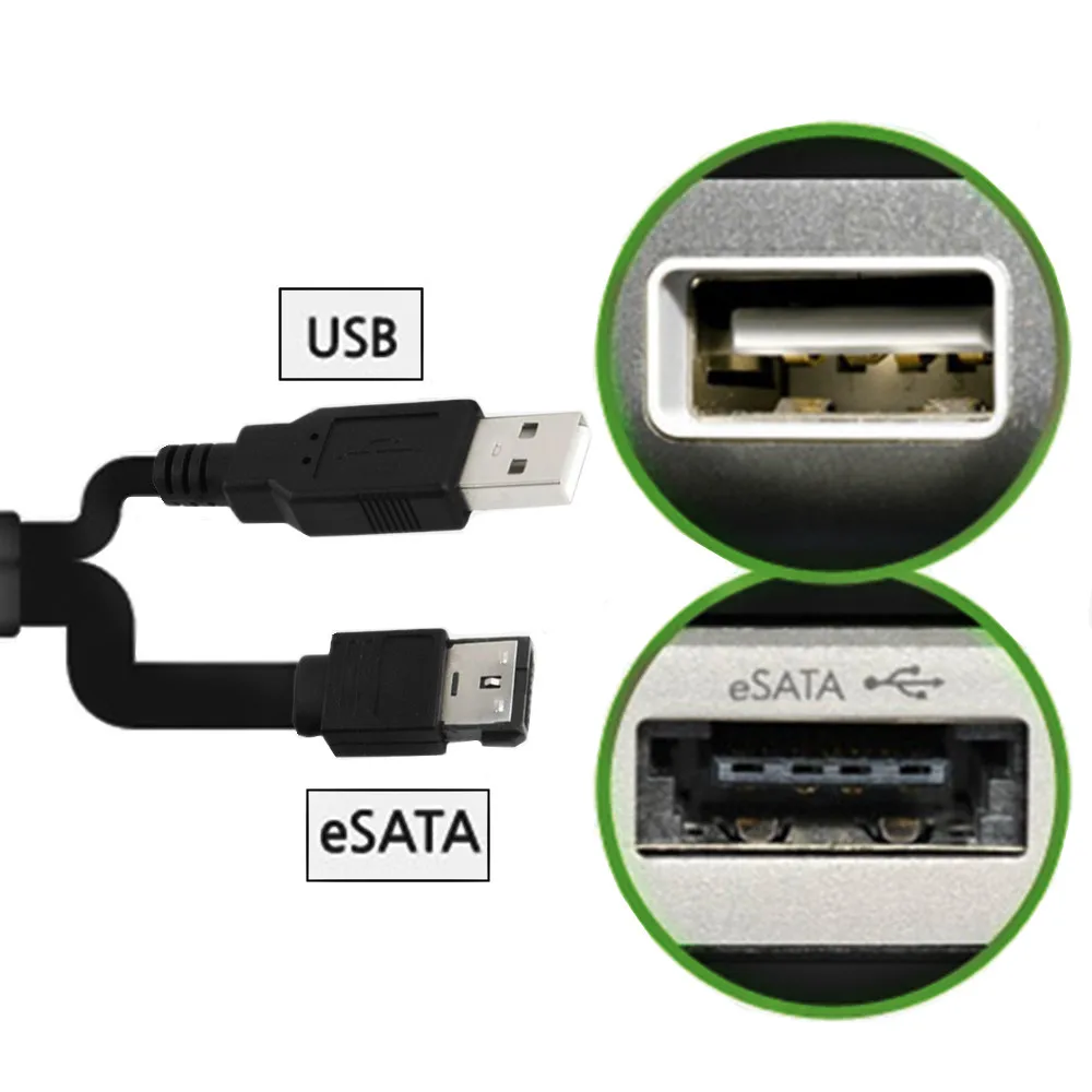 50cm Hard Disk Drive SATA 22Pin to eSATA Data USB Powered Cable Adapter Converter for HDD Driver Laptop