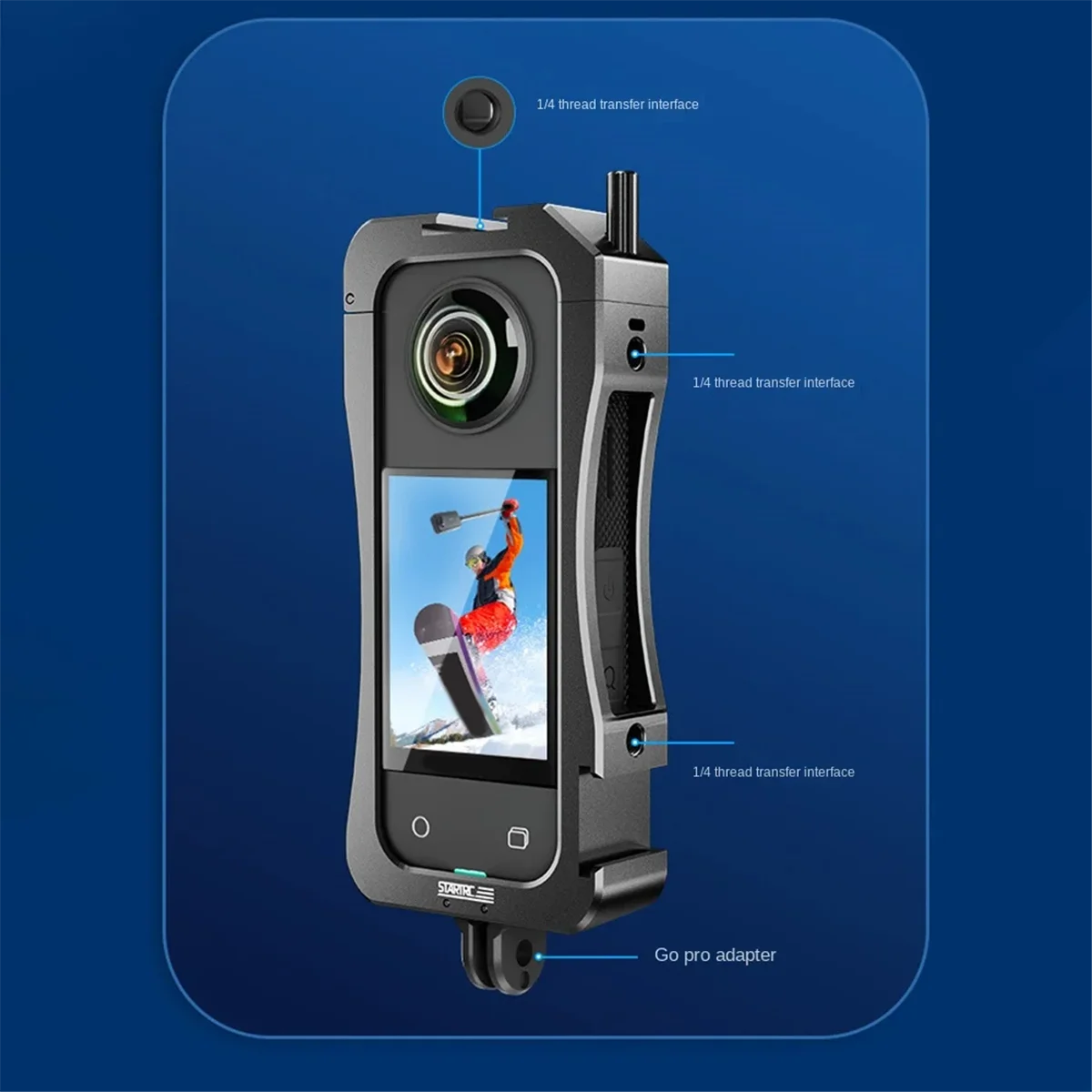 

STARTRC складной металлический защитный чехол для Insta360 X3 аксессуары для камеры Магнитный Корпус защитная рамка