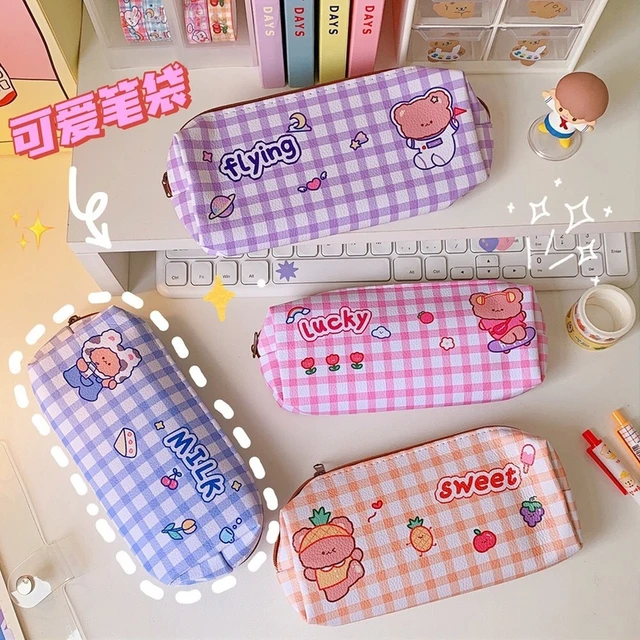 Pencil Cases for Girls Korean Stationery Glitter Pencil Case Trousse Pen  Case Sequin School Pencil Pouch Makeup Bag Cosmetic Bag - AliExpress