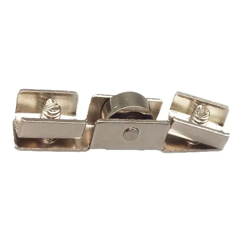 10pcs glass H-slot display cabinet sliding slot wheel with bearing counter upper, middle, and lower sliding door wheel