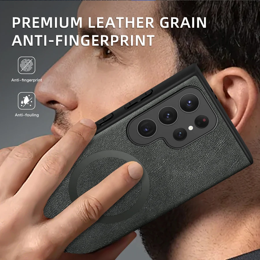 Luxury Leather Phone Cover Case