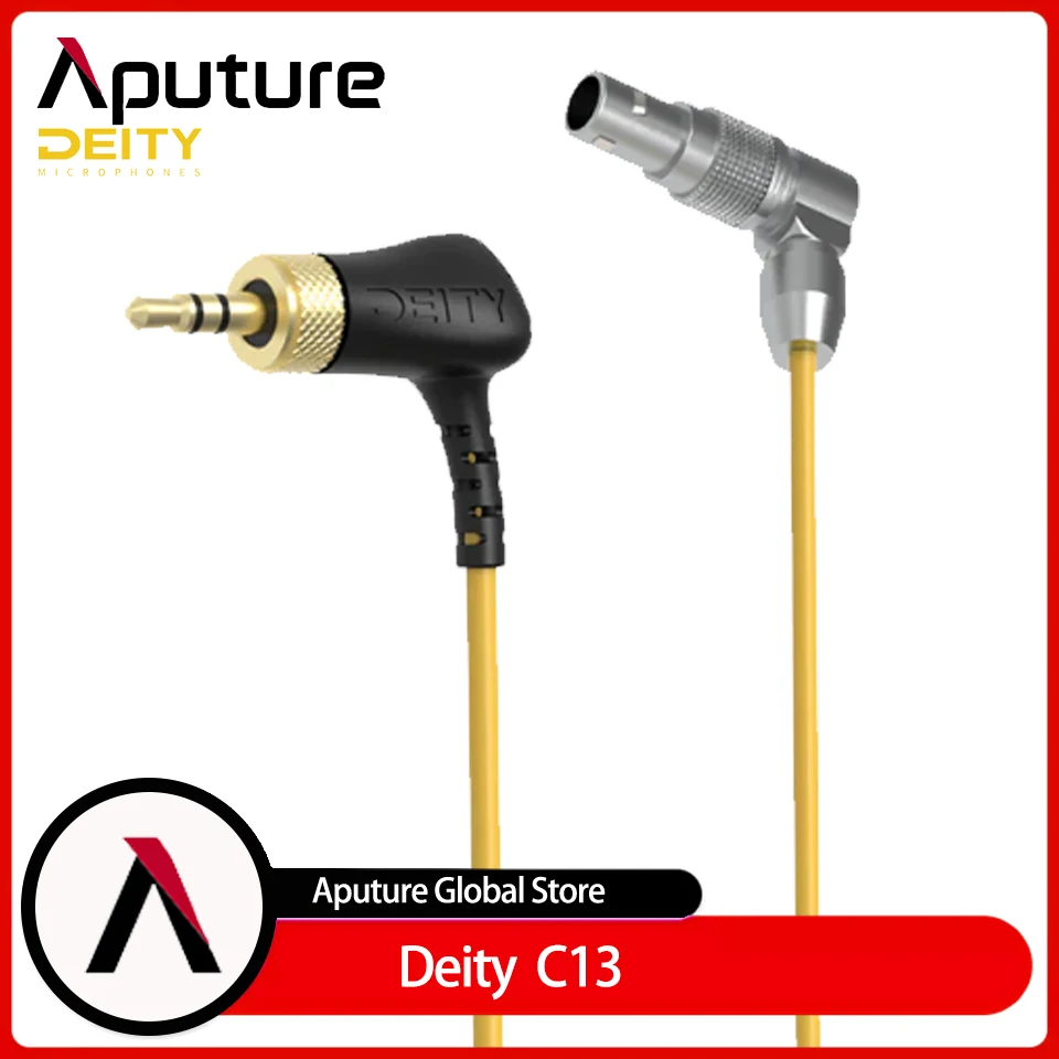 

Aputure Deity C13 - Locking 3.5mm to 5-Pin Right Angle Camera Timecode Cable for TC-1