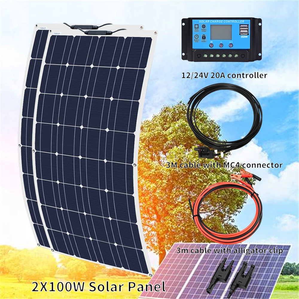 100W - 1000W Solarpanel-Kit Komplettes Photovoltaik-Panel-Ladegerät fü –  PowerGoGreen