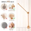 Baby Rattle Toy Bed Bell Bracket Wooden Mobile 0-12 Months Newborn Crochet Bed Bell Hanging Toys Holder Bracket Infant Crib Gift 2