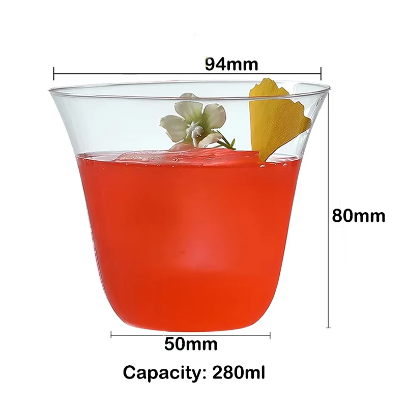 Glass cup coffee glass cup glass tumbler glass whiskey cup wine glass 4PCS 450ml Water Cup Cocktail Glasses Whisky Glasses Juice Glasses Collins Glass Set
